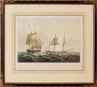 After Joseph Cartwright (1789-1829): The American Frigate 'President' Commodore Rogers and His Majesty's Sloop the 'Little Belt'