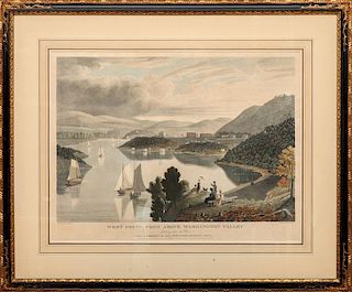 William James Bennett (1787-1844), After George Cooke: West Point, From Above Washington Valley