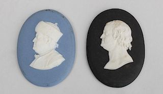 Two Wedgwood Medallions of Benjamin Franklin