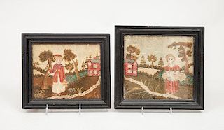 Pair of Victorian Needlework Pictures