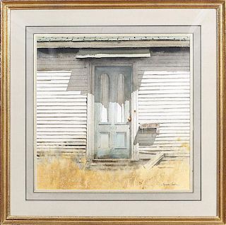 Eugene Conlon (1925-2001): Faded Green Door No. 209