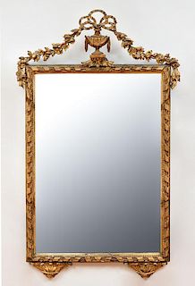 Louis XVI Style Carved Giltwood Mirror