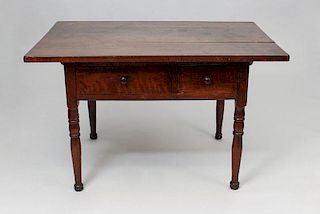 Victorian Walnut Top and Mahogany Work Table
