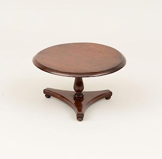 Victorian Mahogany Miniature Circular Tilt -Top Table