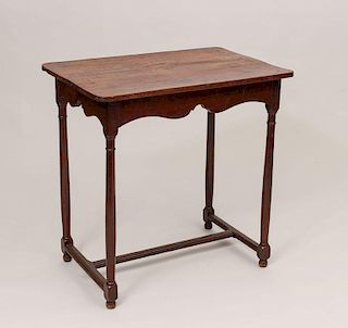 Continental Provincial Fruitwood Side Table