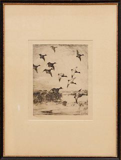 Frank Weston Benson (1862-1951): Flying Ducks