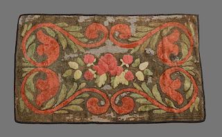 Three Hooked Floral Rugs