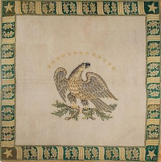 Needlework Eagle Carpet, 1958