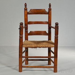 Turned Maple Armchair