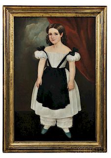 American School, 19th Century      Portrait of a Girl from Easton, Pennsylvania