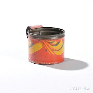 Red-painted Tinware Child's Cup
