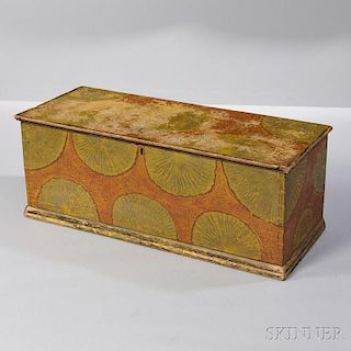 Paint-decorated Pine Six-board Chest