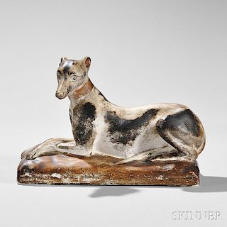 Chalkware Figure of a Whippet