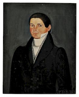 Sheldon Peck (Illinois, Vermont, 1797-1868)      Portrait of a Gentleman