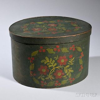Paint-decorated Bentwood Box