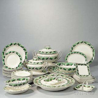 Fifty-one-piece Spode Creamware Table Service