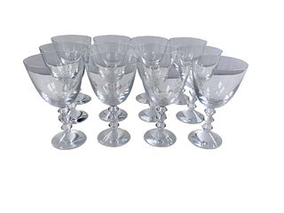 Set of 12 Vega Model Baccarat Wine Glasses