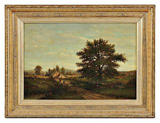 George Frank Higgins (American, b. 1850)      Farm Landscape