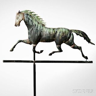 Sheet Copper Running Horse Weathervane