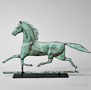 Sheet Copper Running Horse Weathervane