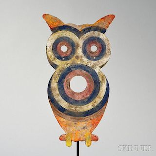 Large Polychrome Painted Owl Target