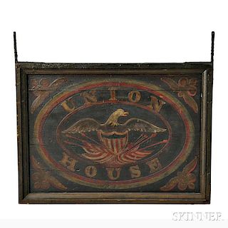 Two-sided "Union House" Tavern Sign