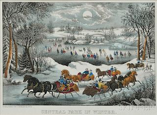 Currier & Ives, publishers (American, 1857-1907)       CENTRAL PARK IN WINTER