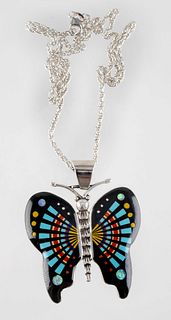 NATIVE AMERICAN STYLE MOSAIC NECKLACE