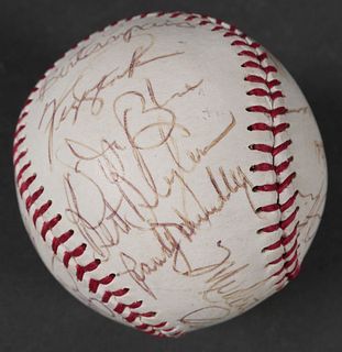 BASEBALL SIGNED BY HOF PLAYERS