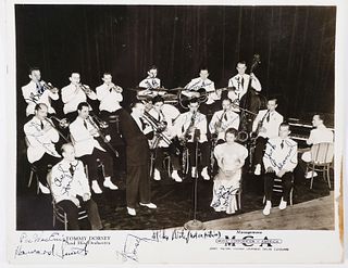 TOMMY DORSEY ORCHESTRA SIGNED PHOTO