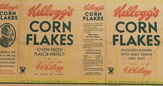 1933 KELLOGGS CORN FLAKES BOX