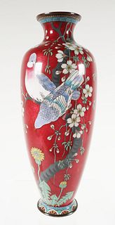 Antique Japanese Ginbari Vase