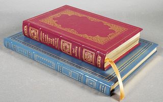 TWO EASTON PRESS LEATHER HARDCOVER BOOKS