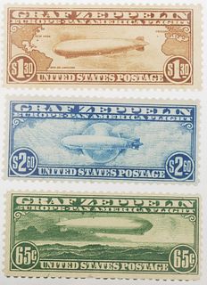 STAMPS: U.S. C13 C14 C15 Zeppelins MNH