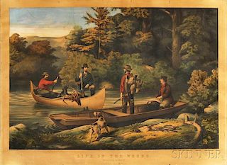 Currier & Ives, publishers (American, 1857-1907)      Life in the Woods: Returning to Camp