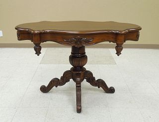 Victorian Walnut Occasional Table.