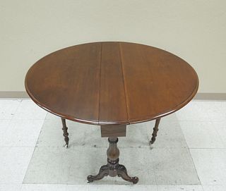19th C. Mahogany Sutherland Style Table. 