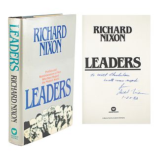 Richard Nixon Signed Book Presented to Wilt Chamberlain