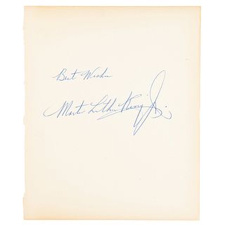 Martin Luther King, Jr. Signature