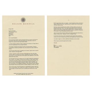 Nelson Mandela Typed Letter Signed