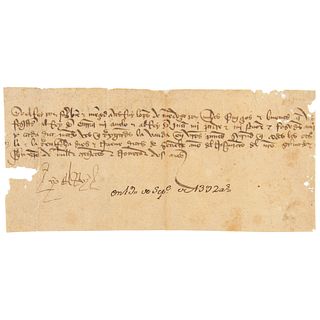 King Henry III of Castile Document Signed