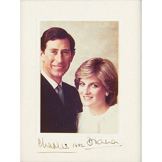 Princess Diana and Prince Charles Signed Photograph