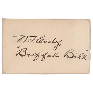 William F. &#39;Buffalo Bill&#39; Cody Signature