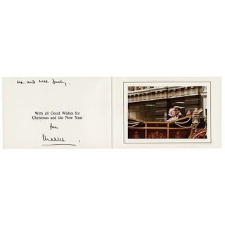 King Charles III Signed Christmas Card (1979)