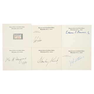 Supreme Court Justices (6) Signatures