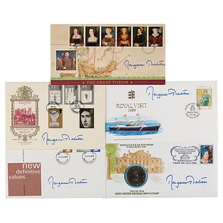Margaret Thatcher (5) Signed Commemorative Covers