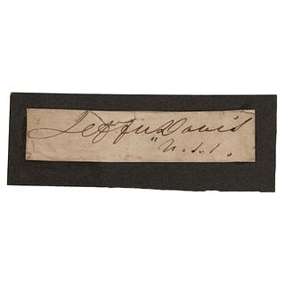 Jefferson Davis Signature