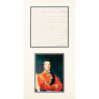 Duke of Wellington Letter Signed