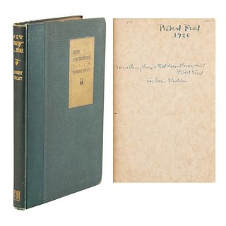 Robert Frost Twice-Signed Book with Autograph Quote from &#39;Mending Wall&#39;