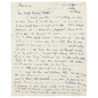 Beatrix Potter Autograph Letter Signed